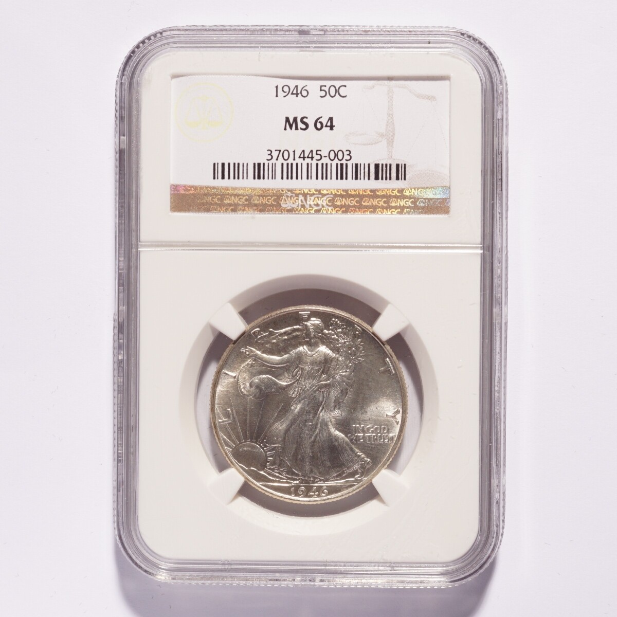 1946 Liberty Walking Silver Half Dollar NGC MS64