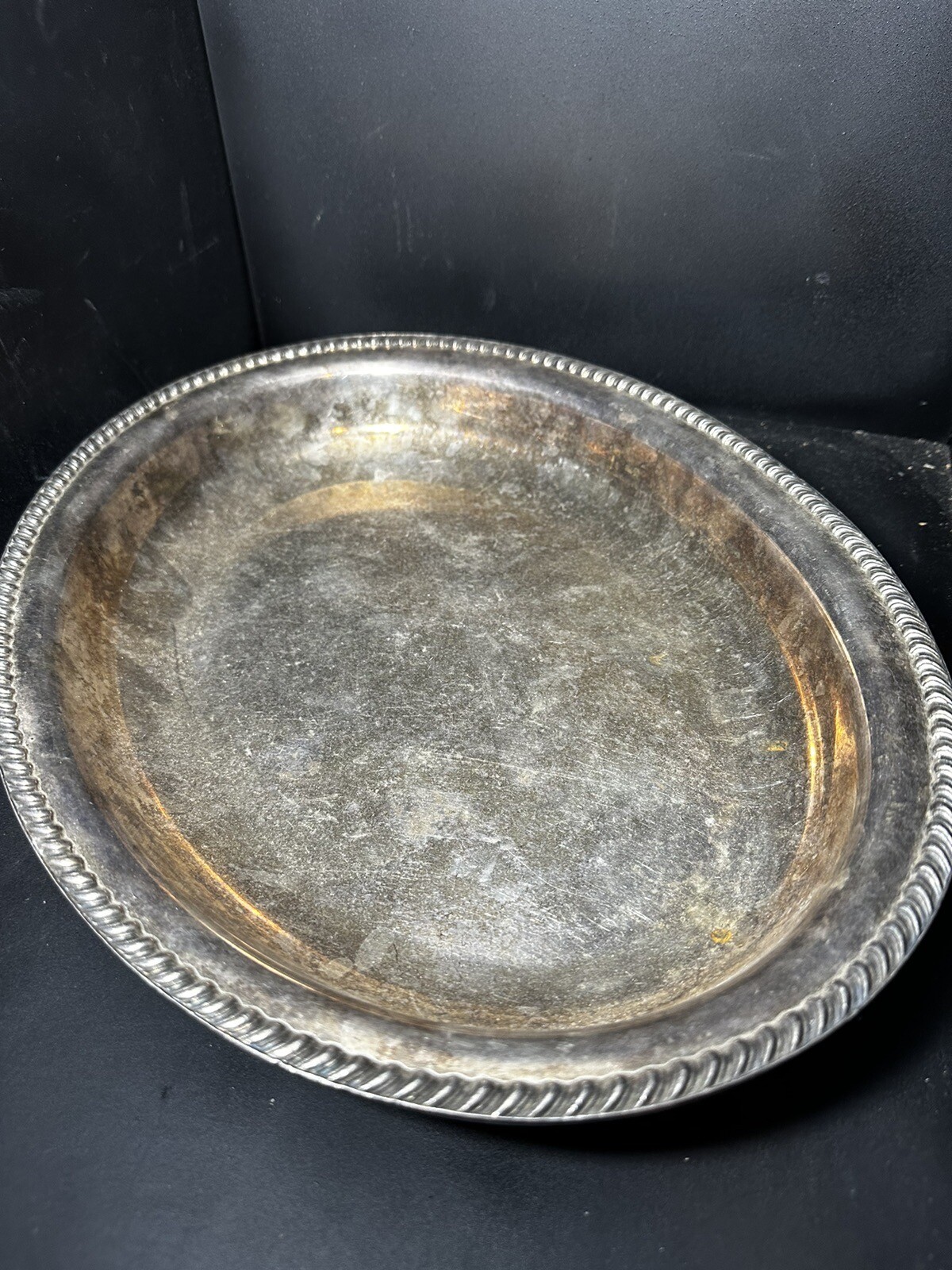 Vintage Silver Plate Dish Huntington Horse Show 1936 Model Three Gaited (Z44)