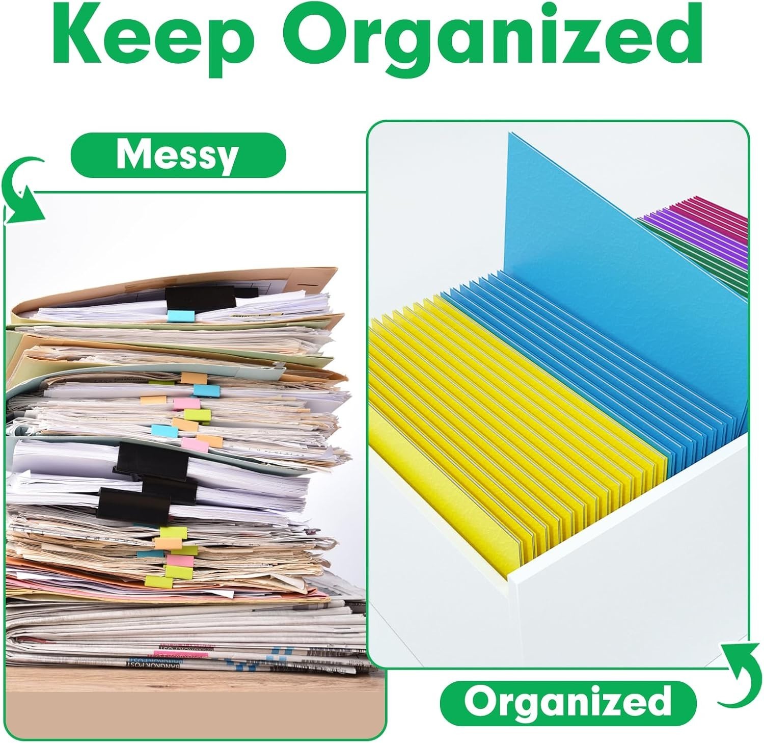Colorful Two Pocket Folders - 125 Pack Letter Size with Ample Storage Solutions
