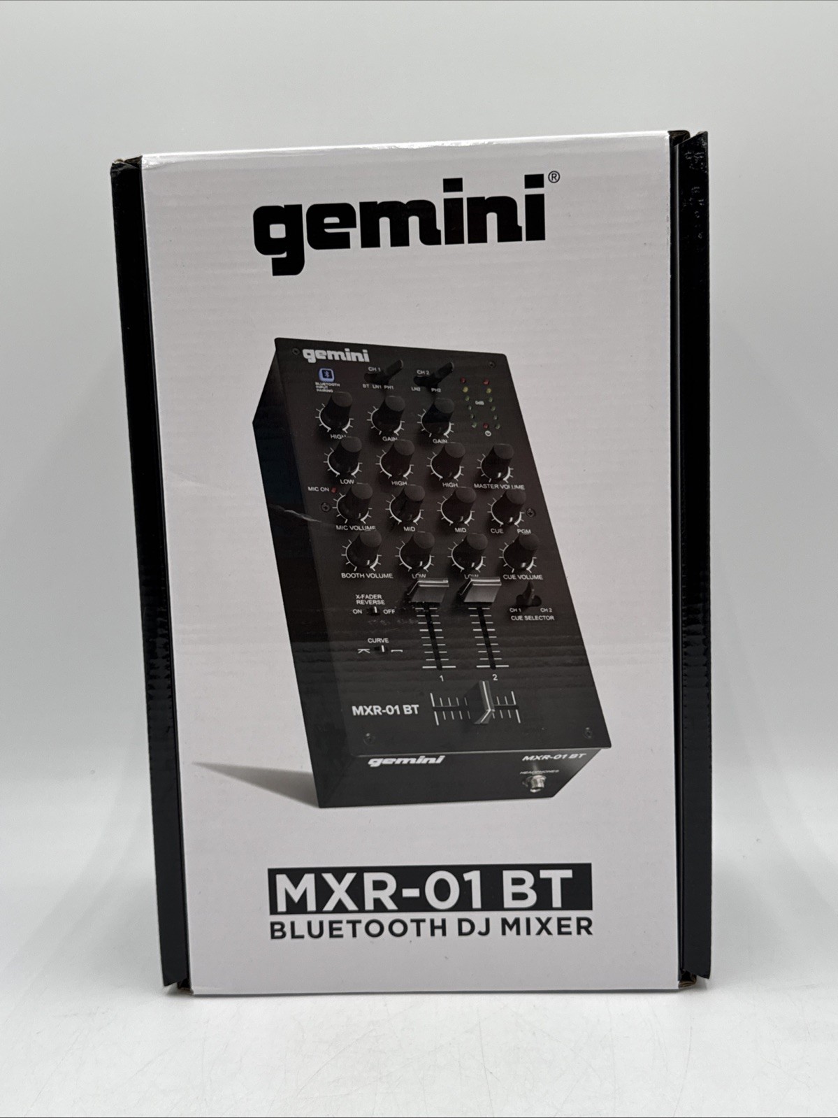 Gemini Audio Equipment MXR-01BT 2-Channel Professional Mixers Bluetooth Input DJ