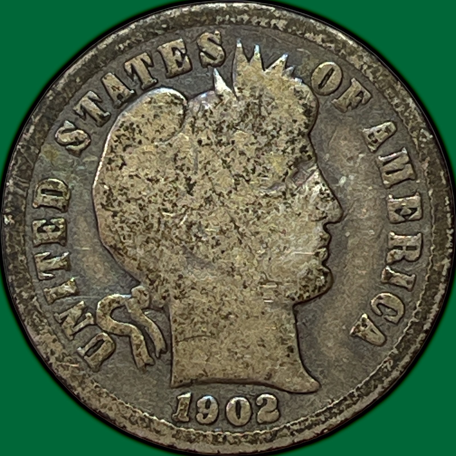 1902-O Barber Dime Good G Coin #38836