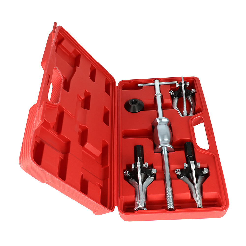 Internal External Bearing Puller 3 Jaw Pullers Slide Hammer Set w/Case Tool Kits