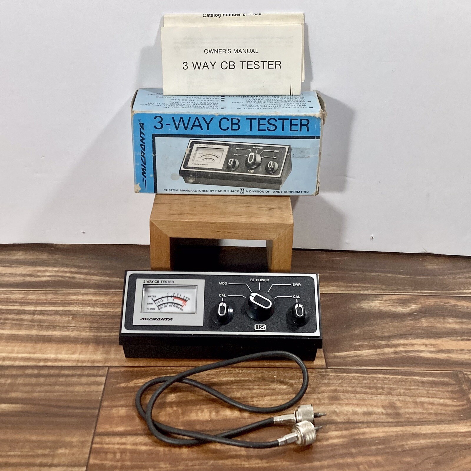 Vintage Micronta 3-Way CB Tester Cat No 21-526A in Original Box w Instructions