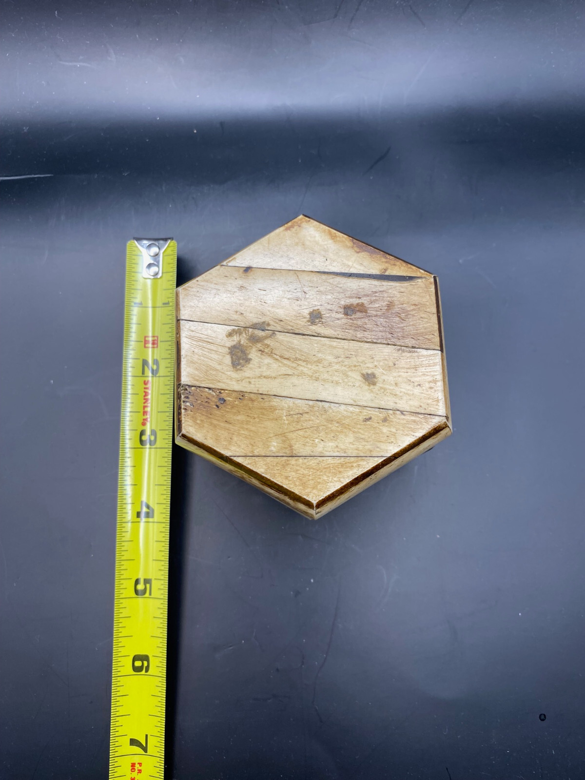 Hexagonal Bone Trinket Box