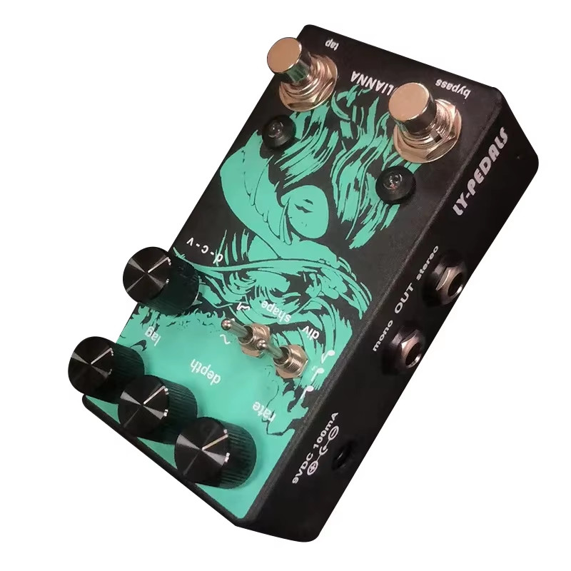 LY-ROCK Stereo Chorus Guitar Effects Pedal Audio Deluxe Chorus Effector 9V 100Ma