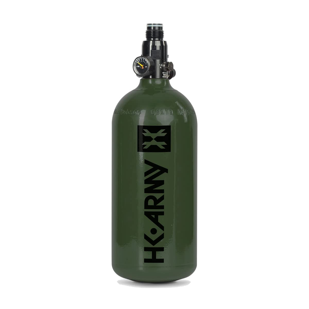 Hk Army Paintball Aluminum Hpa Tank W/Regulator - 48/3000 - Olive
