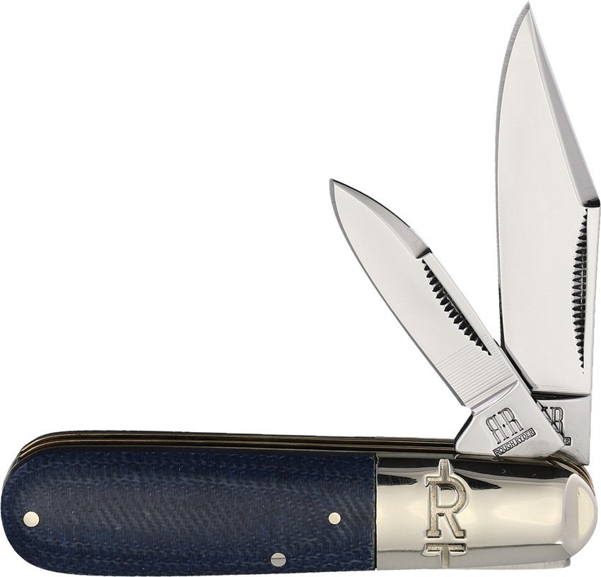 Rough Rider Denim Barlow RR2191 Stainless Micarta Folding Knife