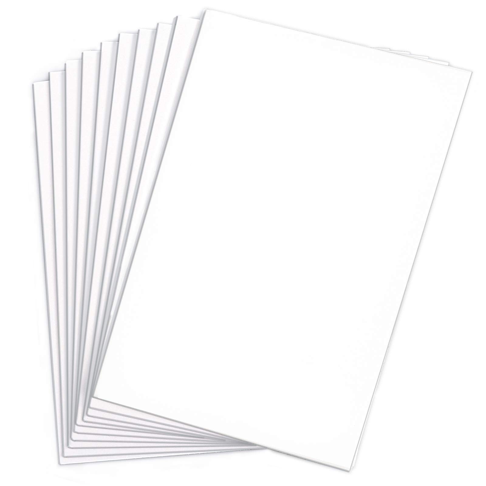 Adasea 30 Sheets White Sticky Foam Sheets-Foam 3.9 x 5.9 x 0.07 Inch,