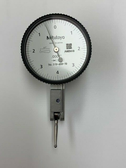 Mitutoyo 513-403-10E Dial Test Indicator, .008" Range, .0001" Graduation - NEW