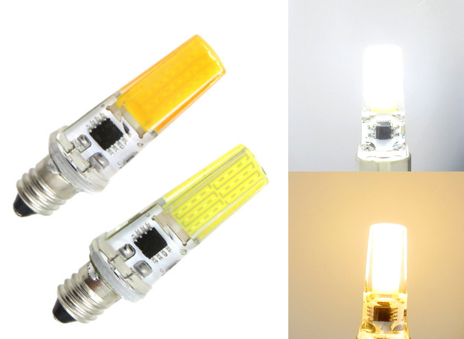E11 Mini base led bulb T5 COB 2508 LED Light Bulb 5W Silicone Lamp #1