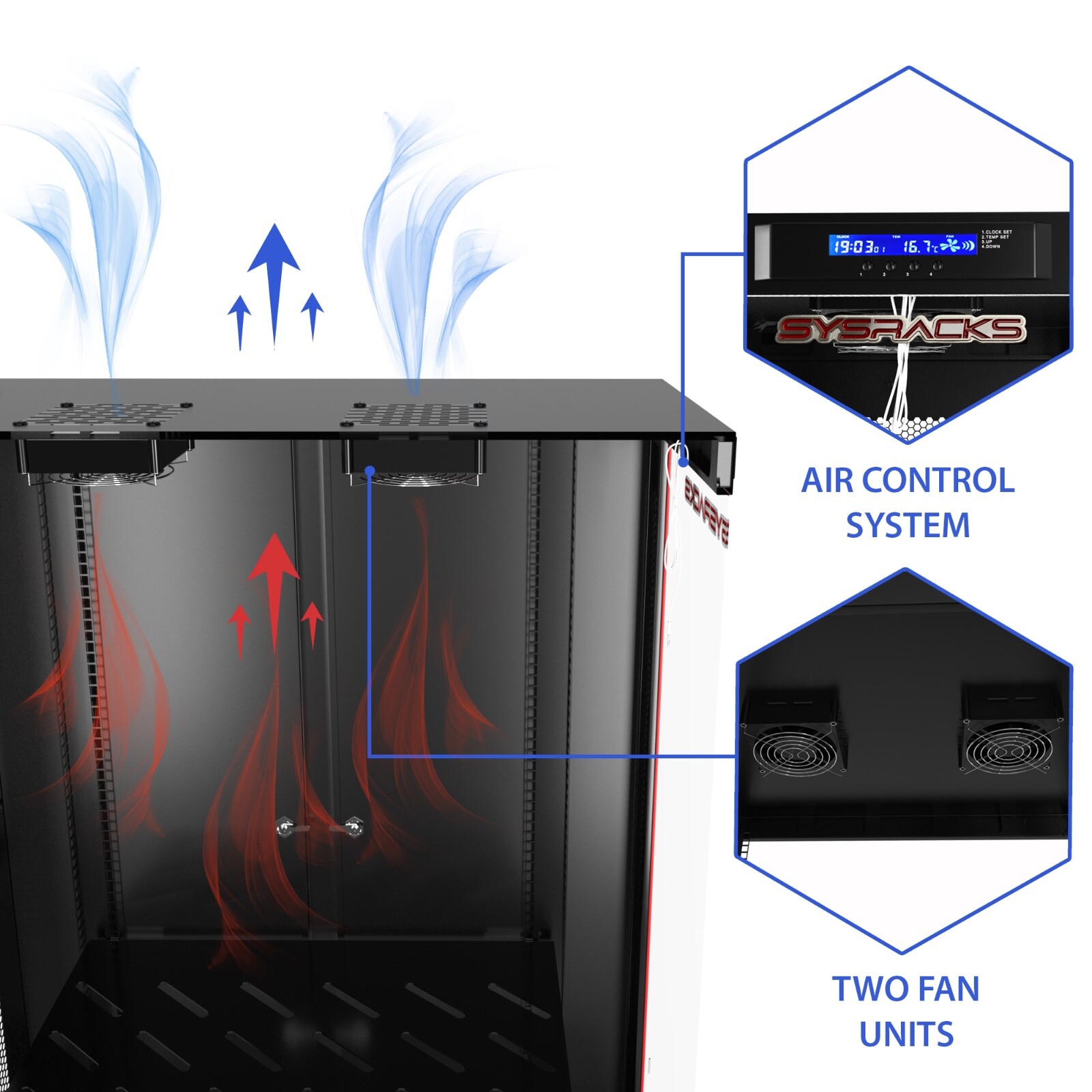 Sysracks 12U Server Rack Cabinet Premium Network Enclosure 35" Depth