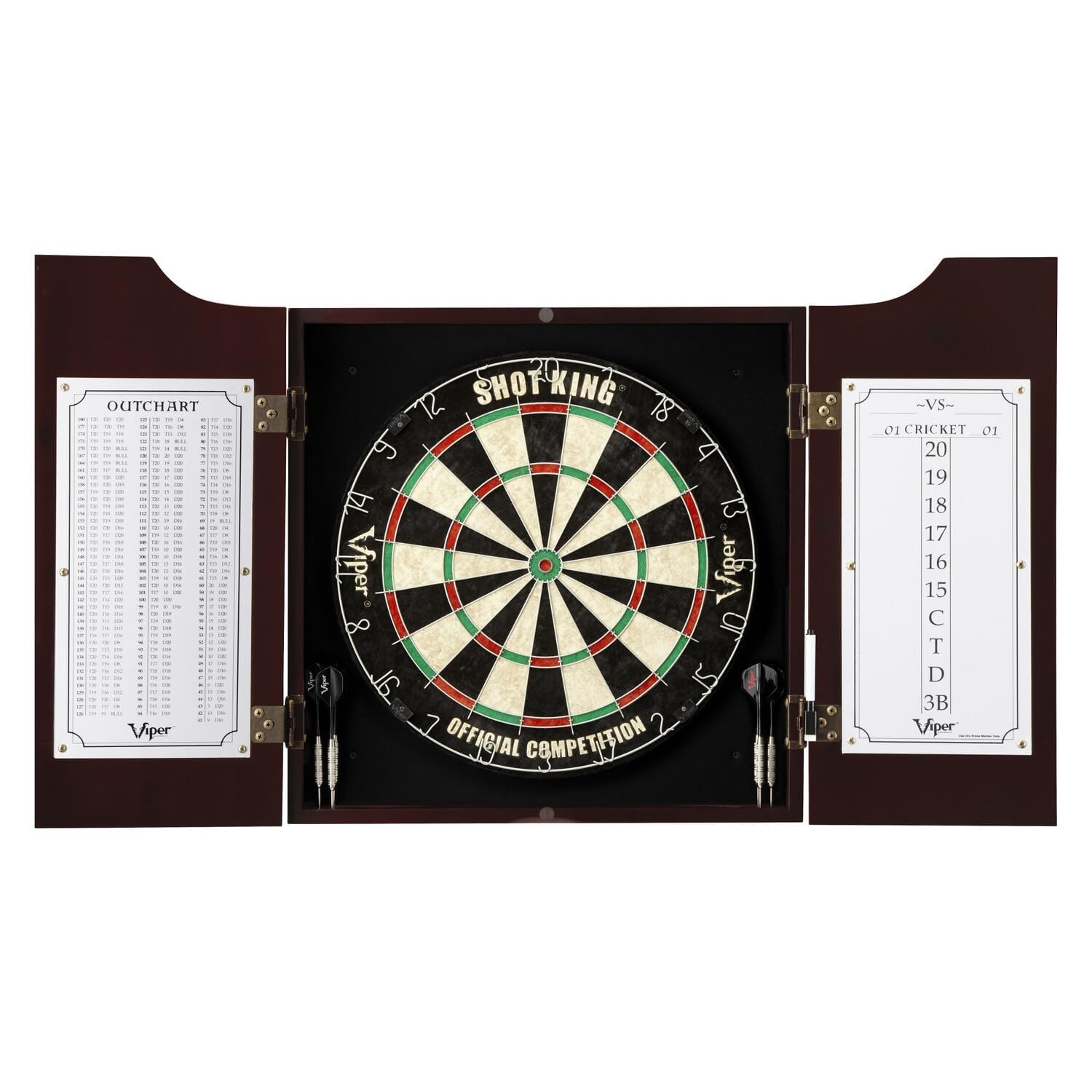 Viper Hudson All-in-One Dart Center Mahogany Finish