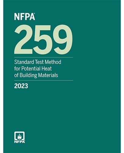 NFPA 259, Standard Test Method for Potential Heat of Building  (2023) PB