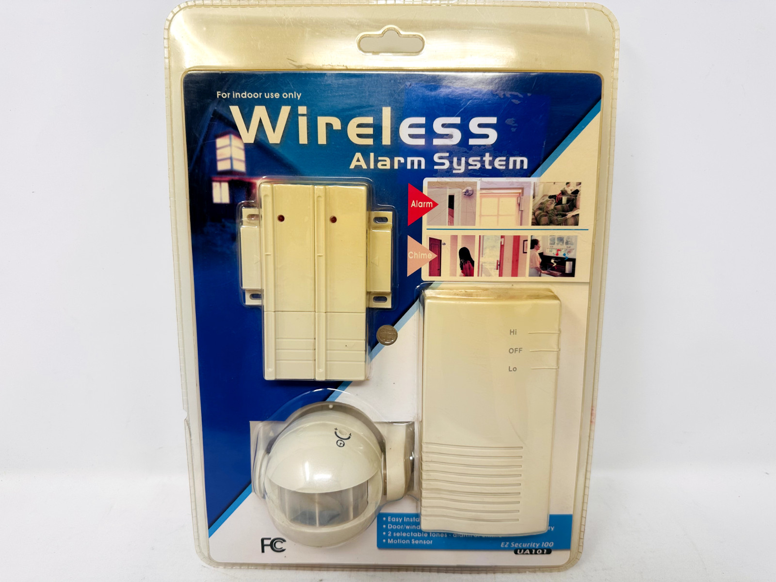 Indoor Wireless Alarm System EZ Security 100 Motion Sensor Alarm or Entry Chime