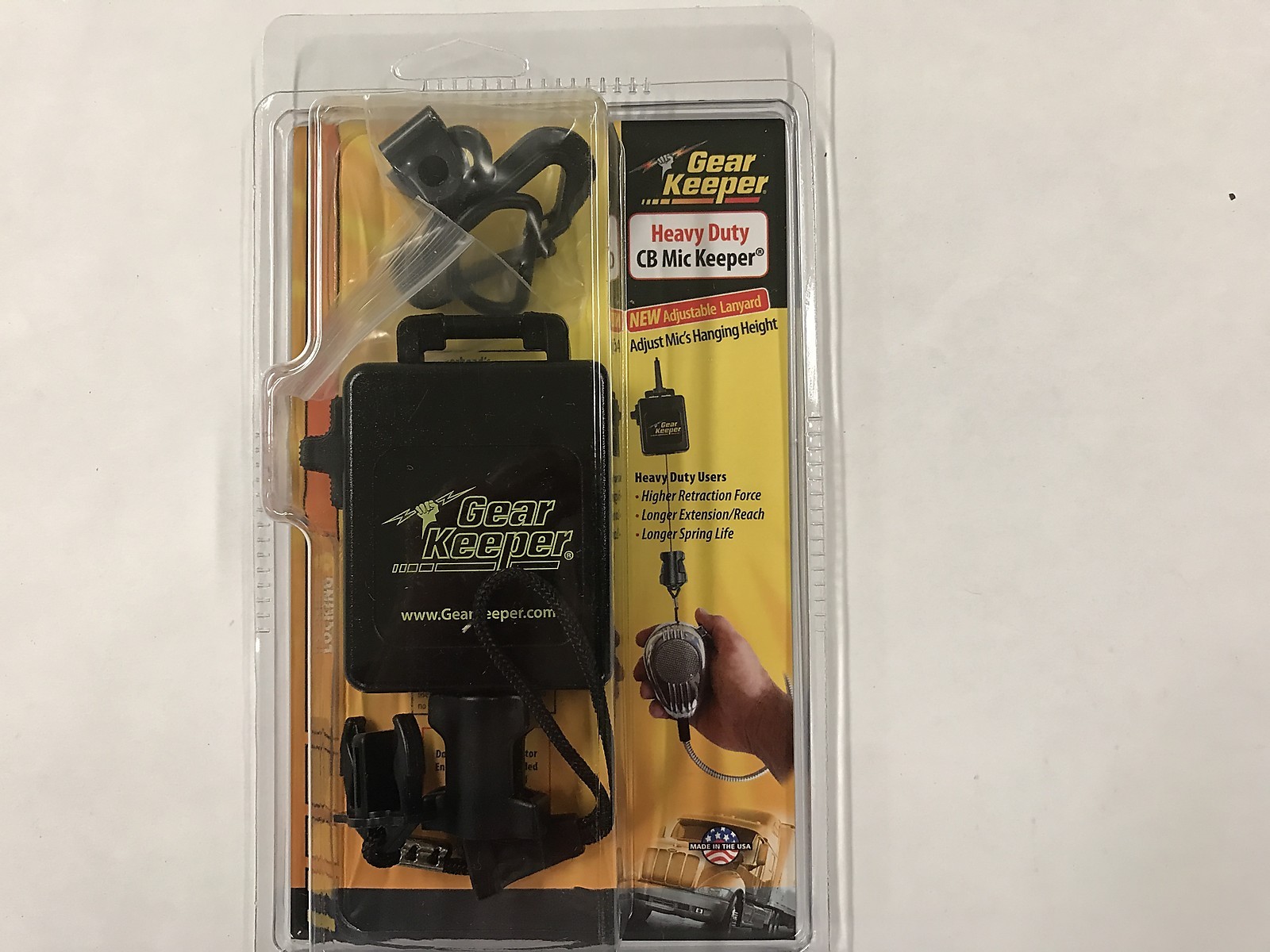 Gear Keeper Heavy Duty Black RT3-4112 42" Retractable CB Radio Microphone Hanger