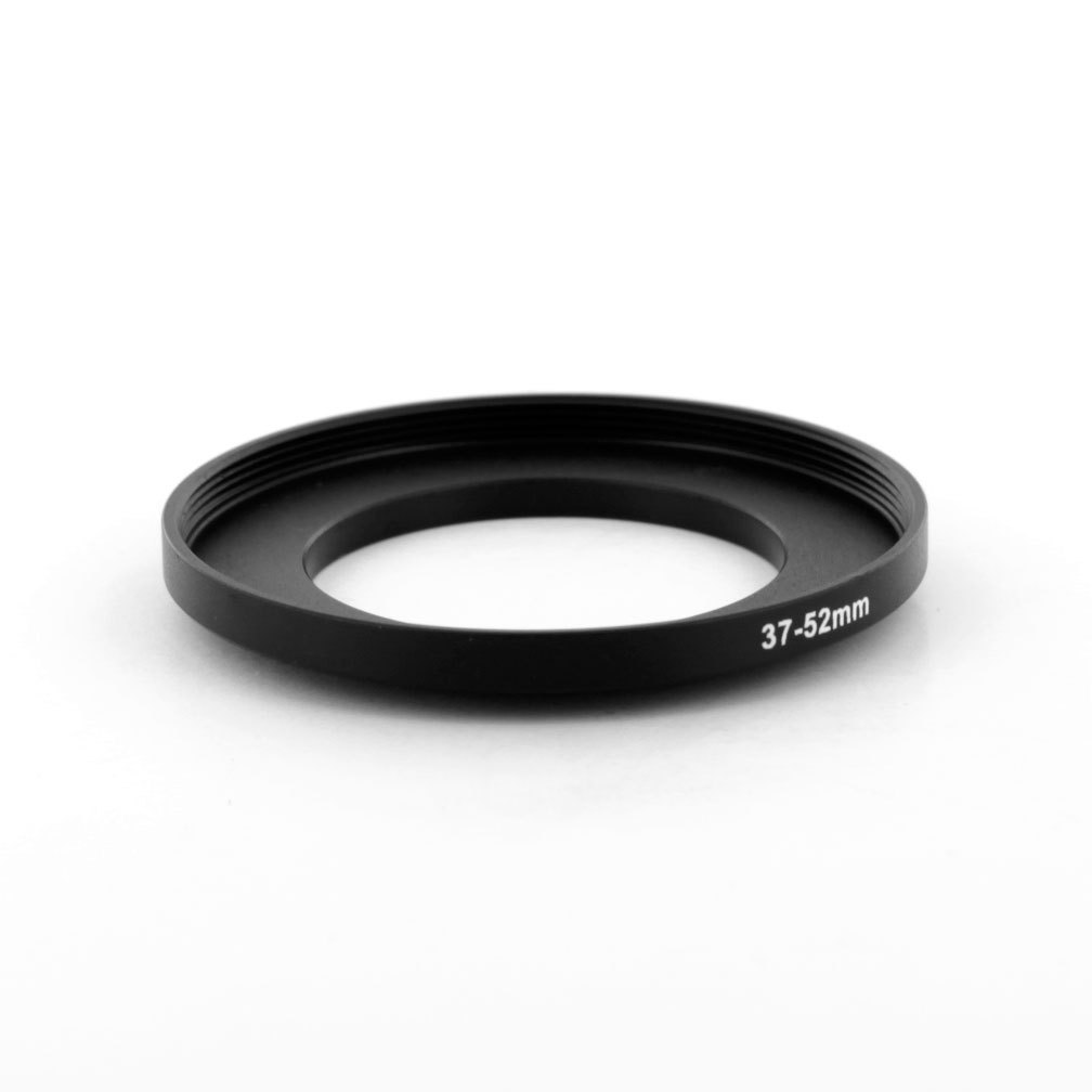 Filter Step Up Ring Adapter 37-52mm for 37mm to 52mm Black Metal anodized