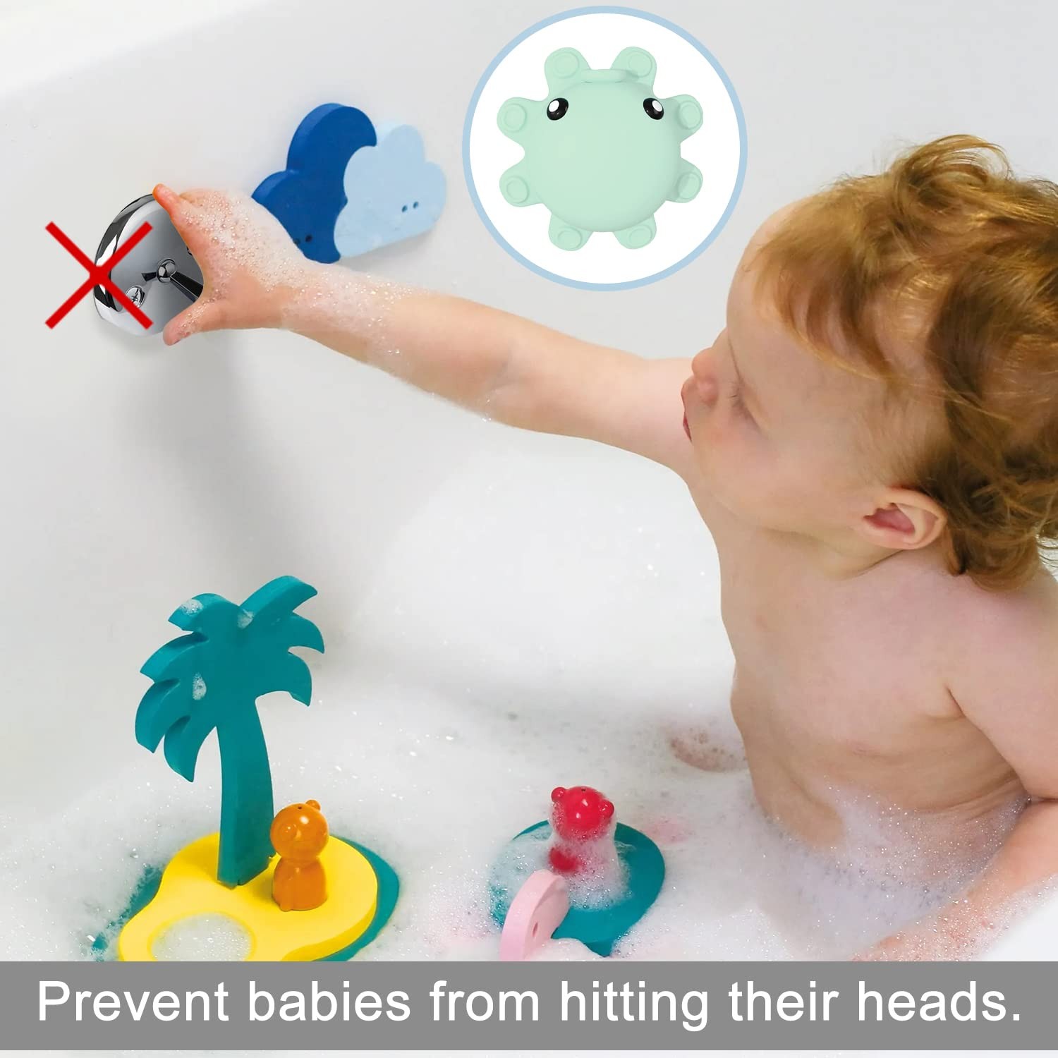 Bathtub Overflow Drain Cover Tub - Silicone Bathroom Squidward