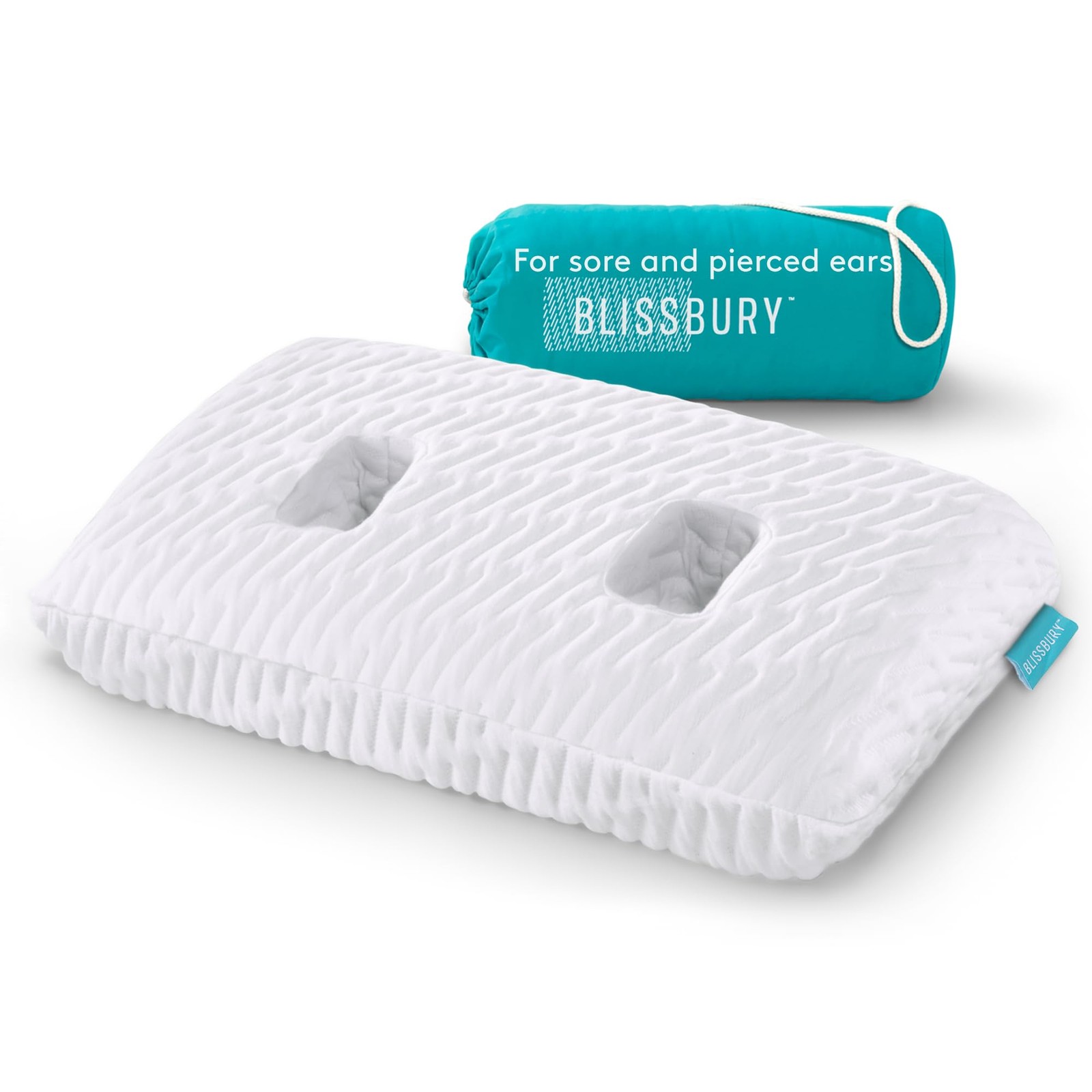 Ear Pillow with Hole | Ear Piercing Pillow | Adjustable Memory Foam with for ...