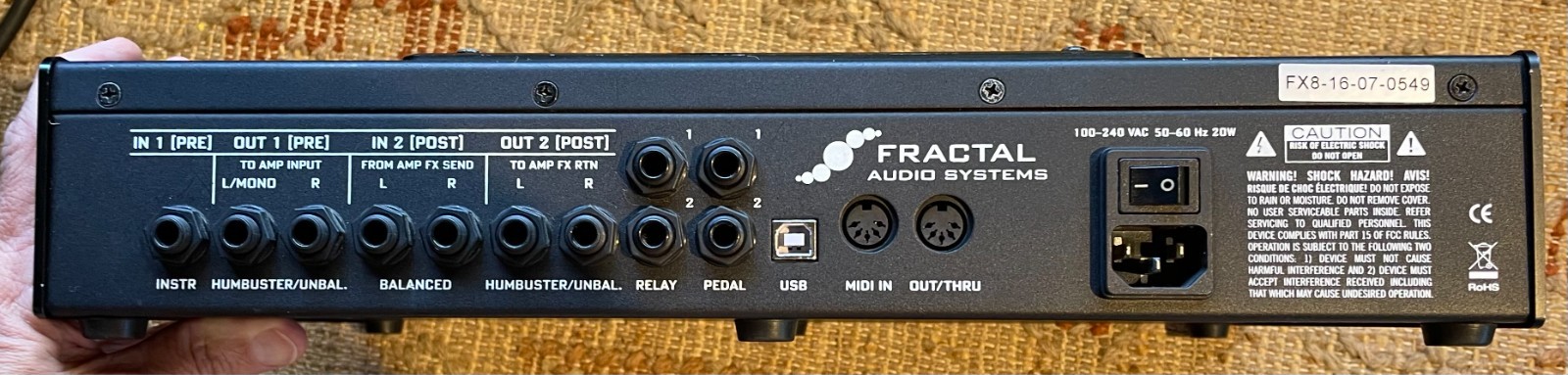 Fractal Audio Systems AX8 Amp Modeler/Multi-FX Processor - Black