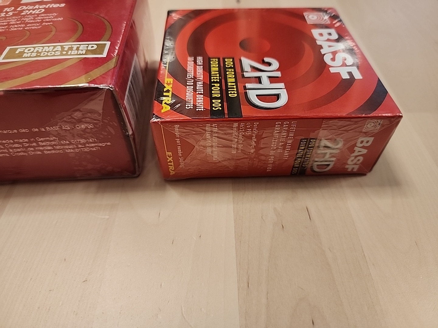3 Boxes Of BASF 10-Pack Diskettes 3.5" 2HD DOS Formatted (30 Diskettes Total)