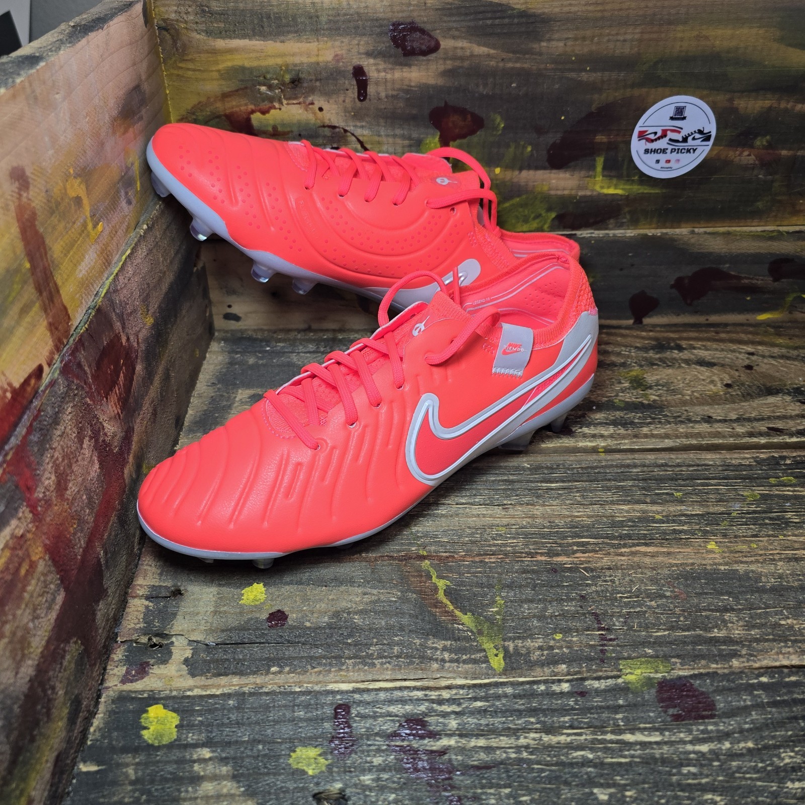 Nike Men’s Size 6.5 Cleats NEW Tiempo Legend 10 Elite FG Mad Energy DV4328-800