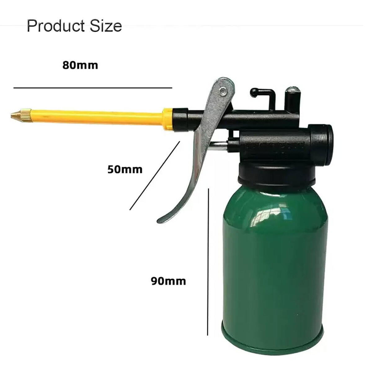 8 oz Oil Pump Oiler Can for Lubrication Machine with Flexible and Straight Spout