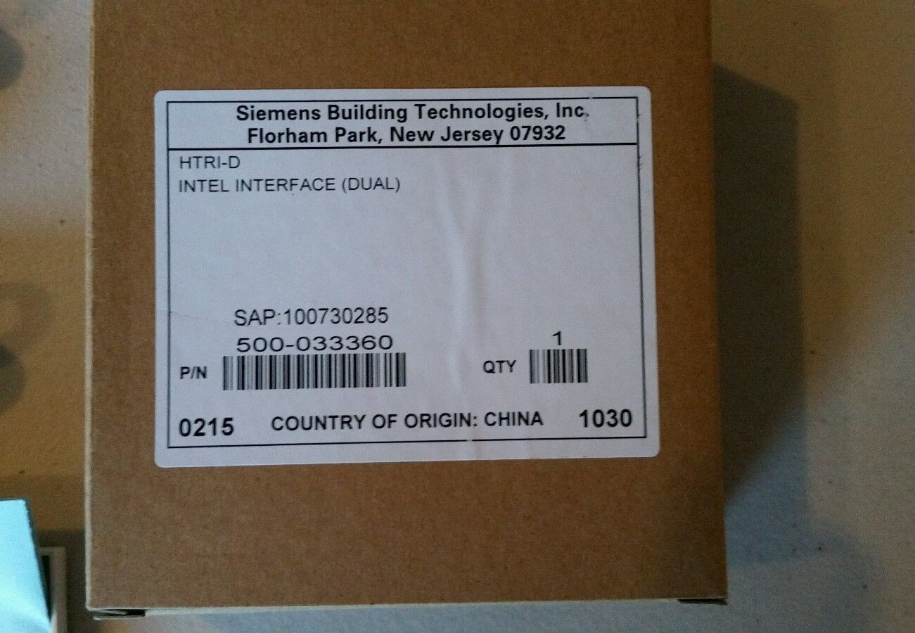 NEW SIEMENS HTRI-D "DUAL MONITOR MODULE" (4+ AVAILABLE, 1 YR. PROT. PLAN INCL.)