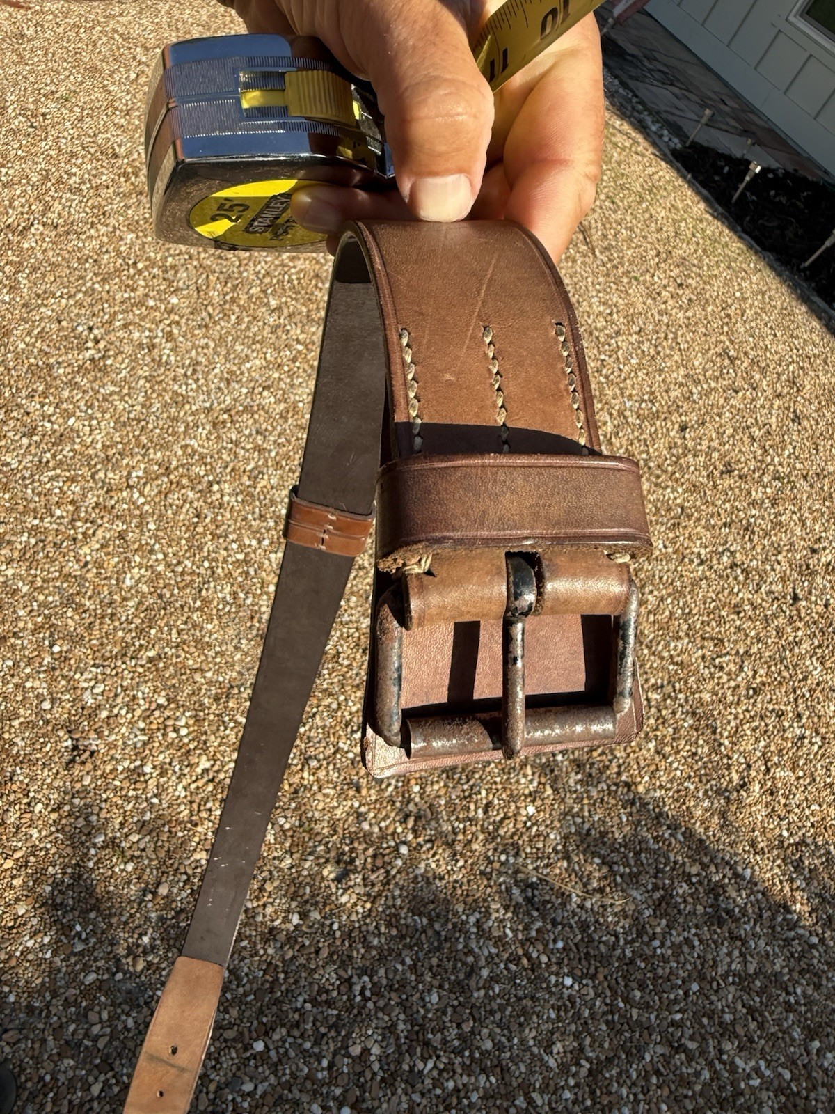 WW2 German belt buckle leather