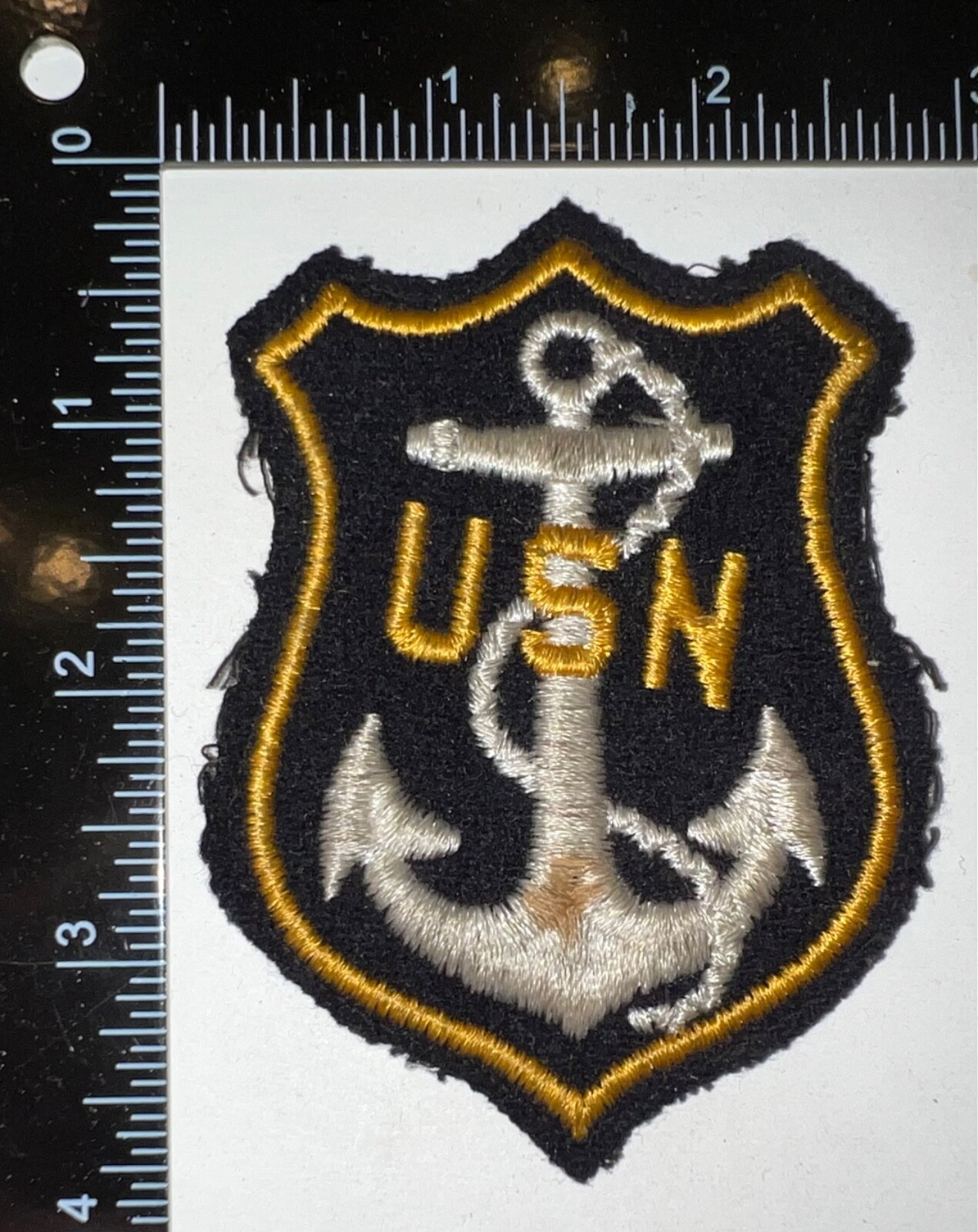 WWII USN US Navy PX Jacket Wool Patch