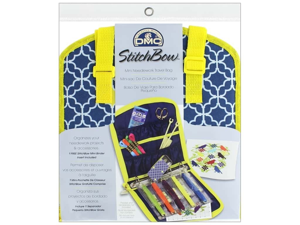 DMC StitchBow Mini Needlework Travel 9x20.5x1.5 inches, Light Blue