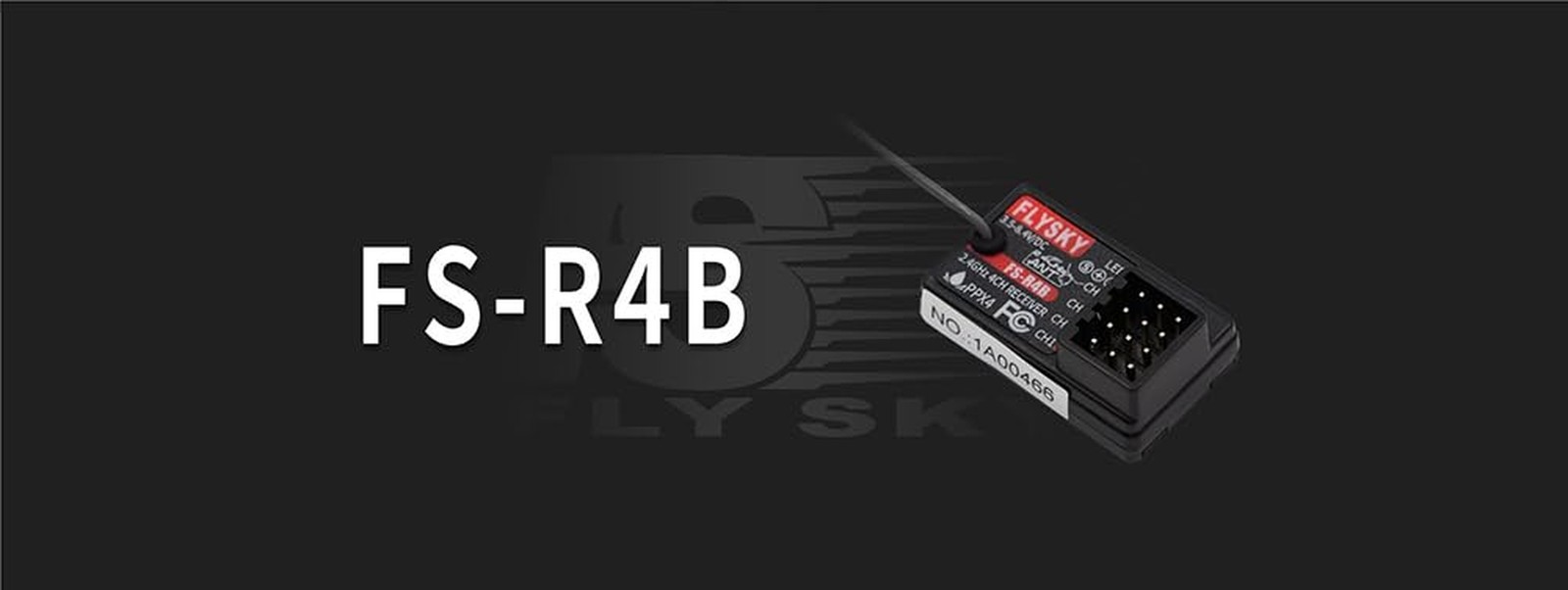 Flysky FS-R4B 4Ch 2.4GHz ANT Protocol PWM Output Single Antenna Receiver for ...