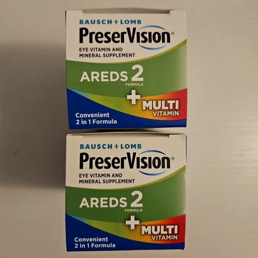 PreserVision Areds 2 Formula Multi Vitamin Softgel 80 Count X2 Exp 07/2026+