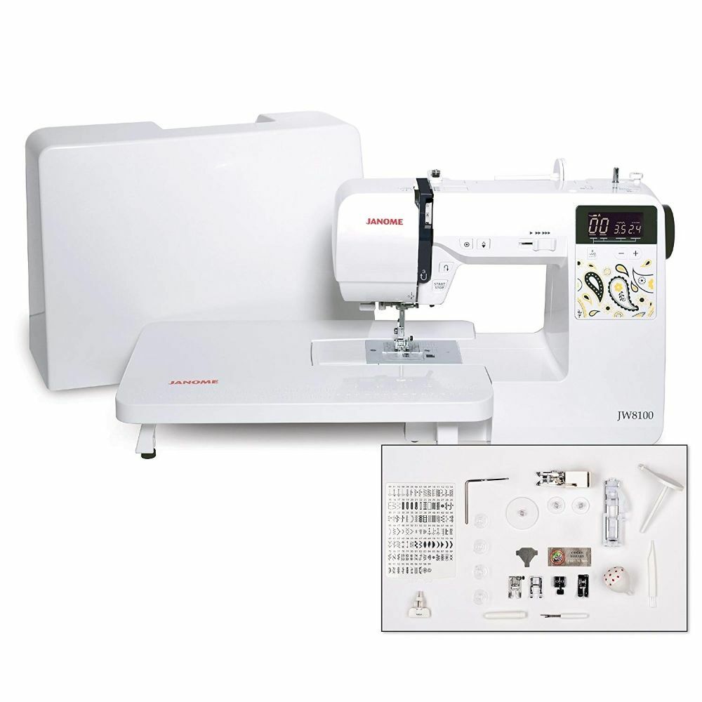 Janome JW8100 Computerized 100 Stitch Sewing Machine New