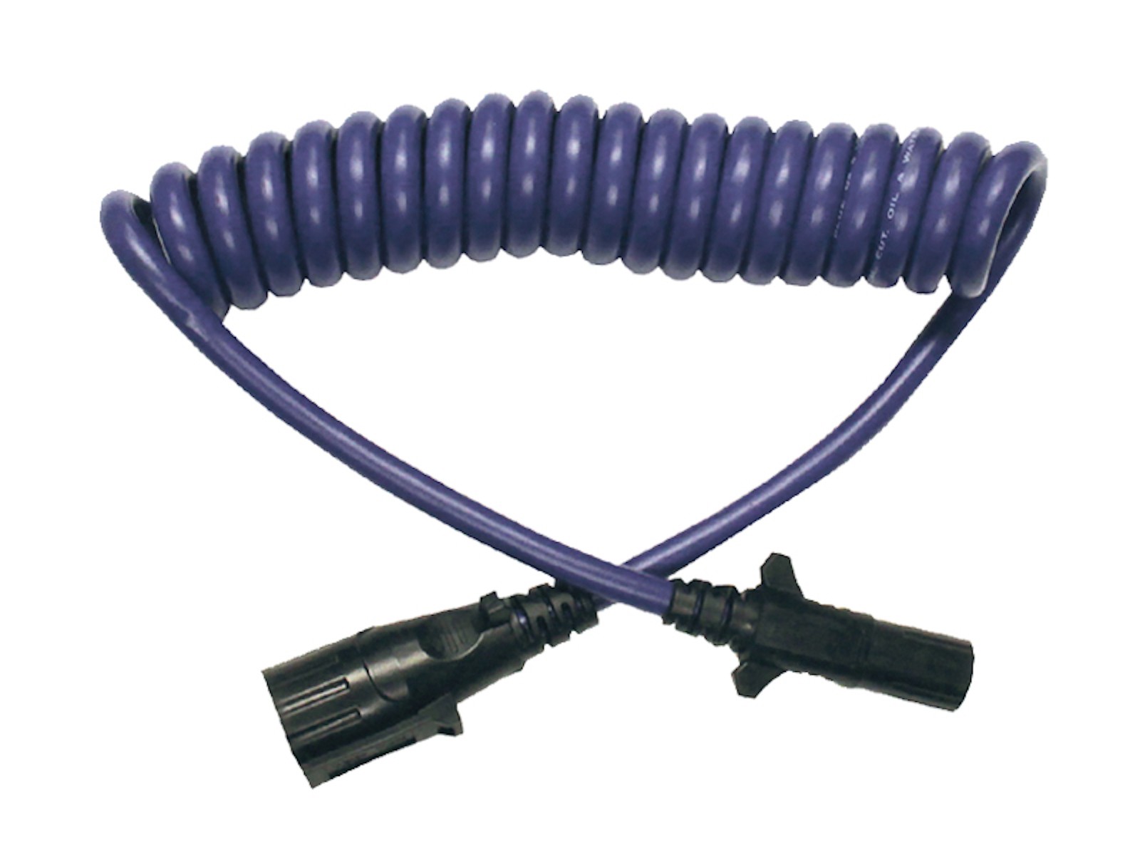 Blue Ox 7 Pin-6 Pin Coiled Electrical Cable Extension BX88206