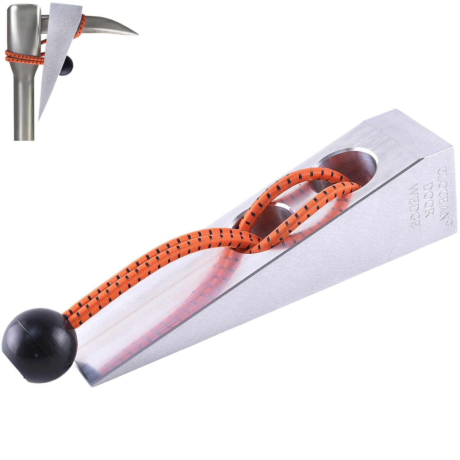 Firefighter Aluminum Wedge with Bungee Cord, Durable and Handy Firefighting