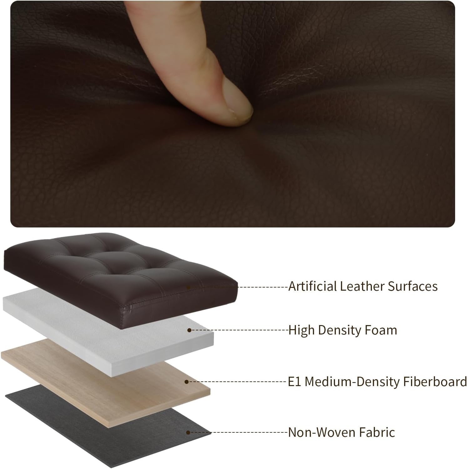 Luxury Foldable Foot Rest with Side Pockets - Perfect for Living Room & Bedroom