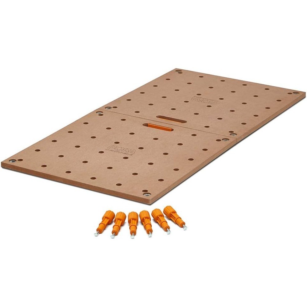 Centipede Workbench Table Top with 20mm Dog Holes and 6 Quick Twist Lock Handles