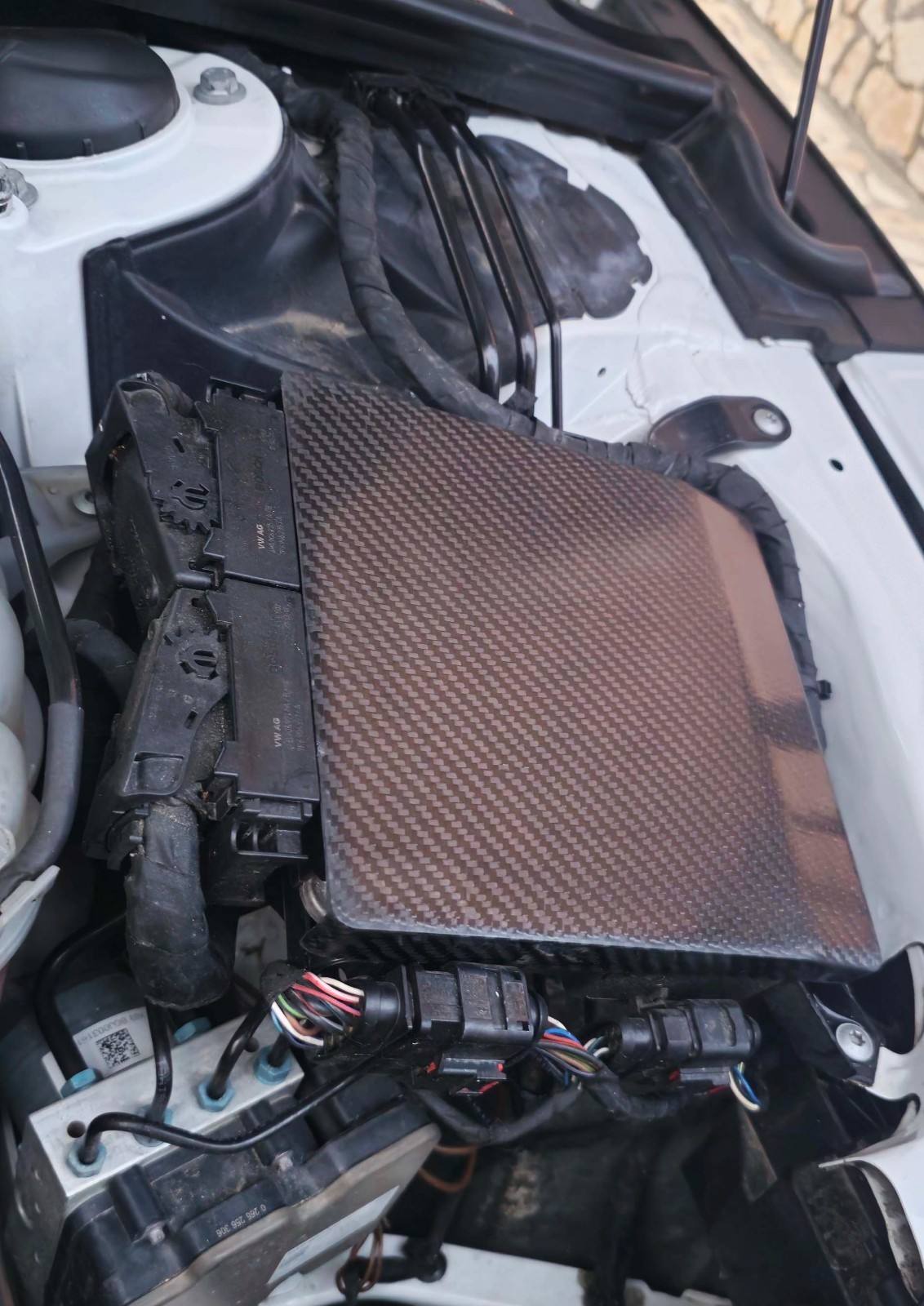 Audi A4 A5 Real Carbon Fiber ECU  Cover