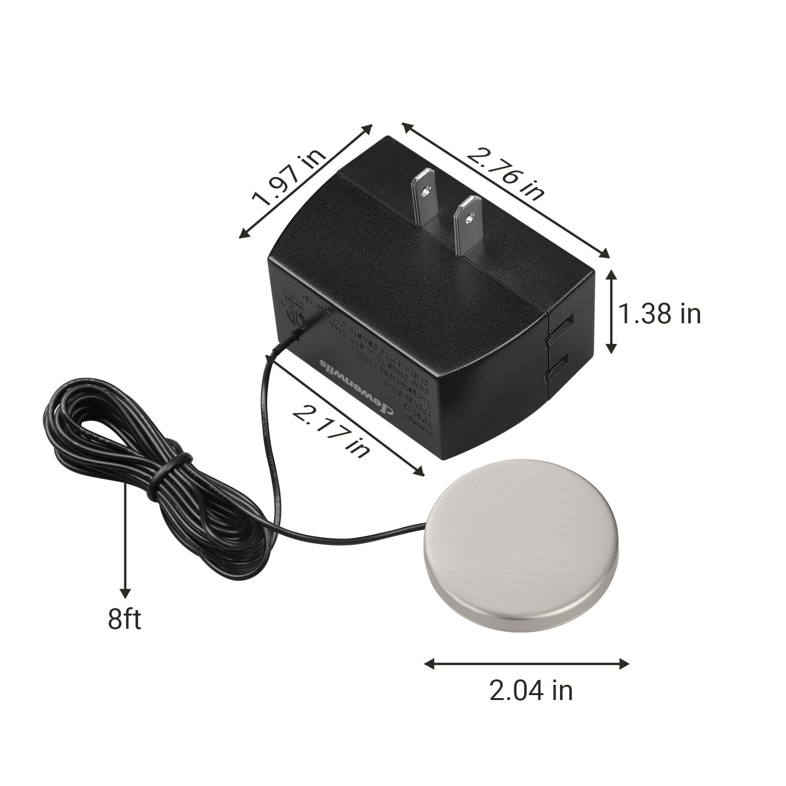 DEWENWILS Touch Dimmer Switch, Touch Pad Control with 3 Levels of Dimming