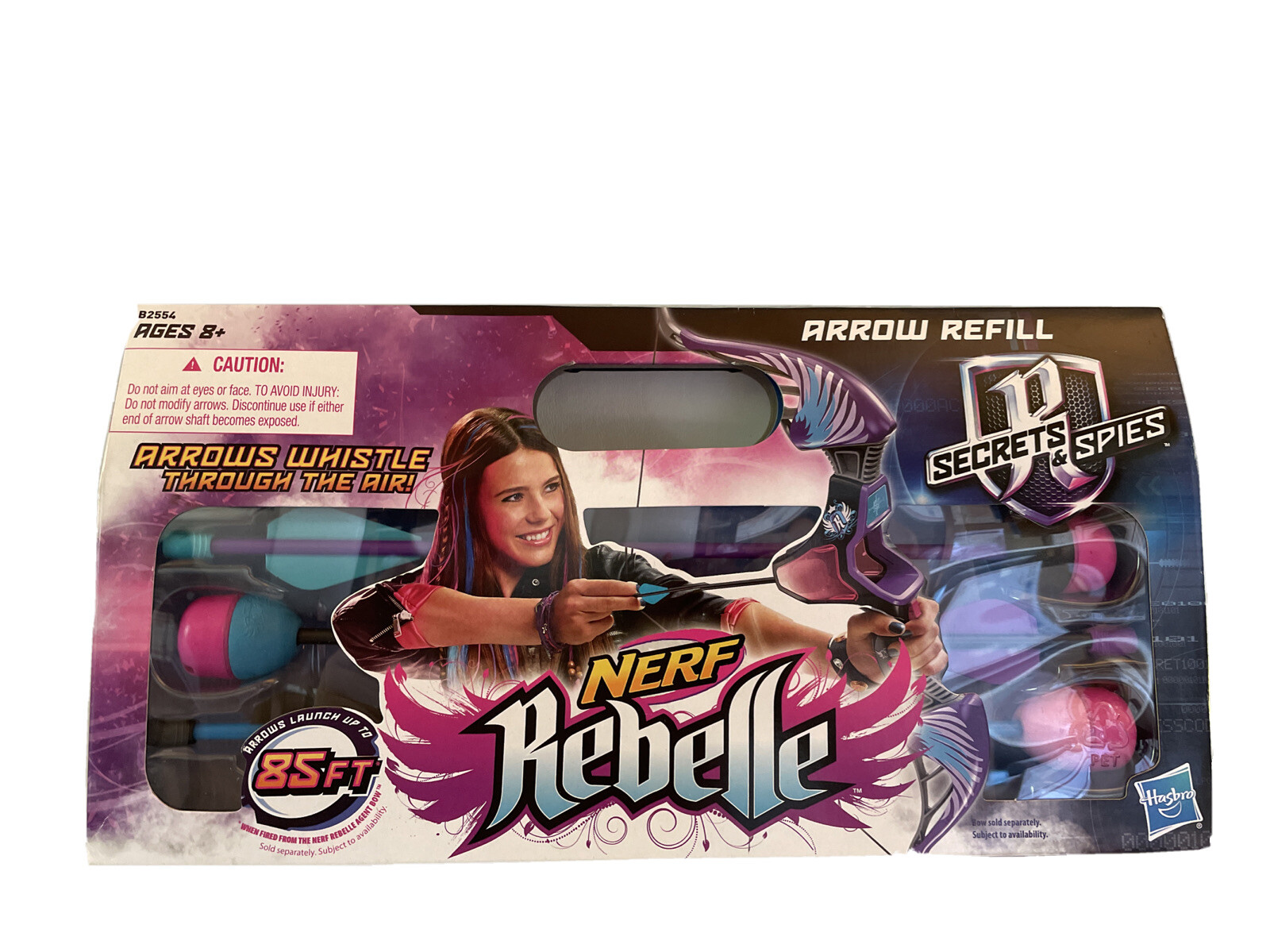 Nerf Rebelle Secrets & Spies 3 Arrows Refill Pack Whistle Through the Air New