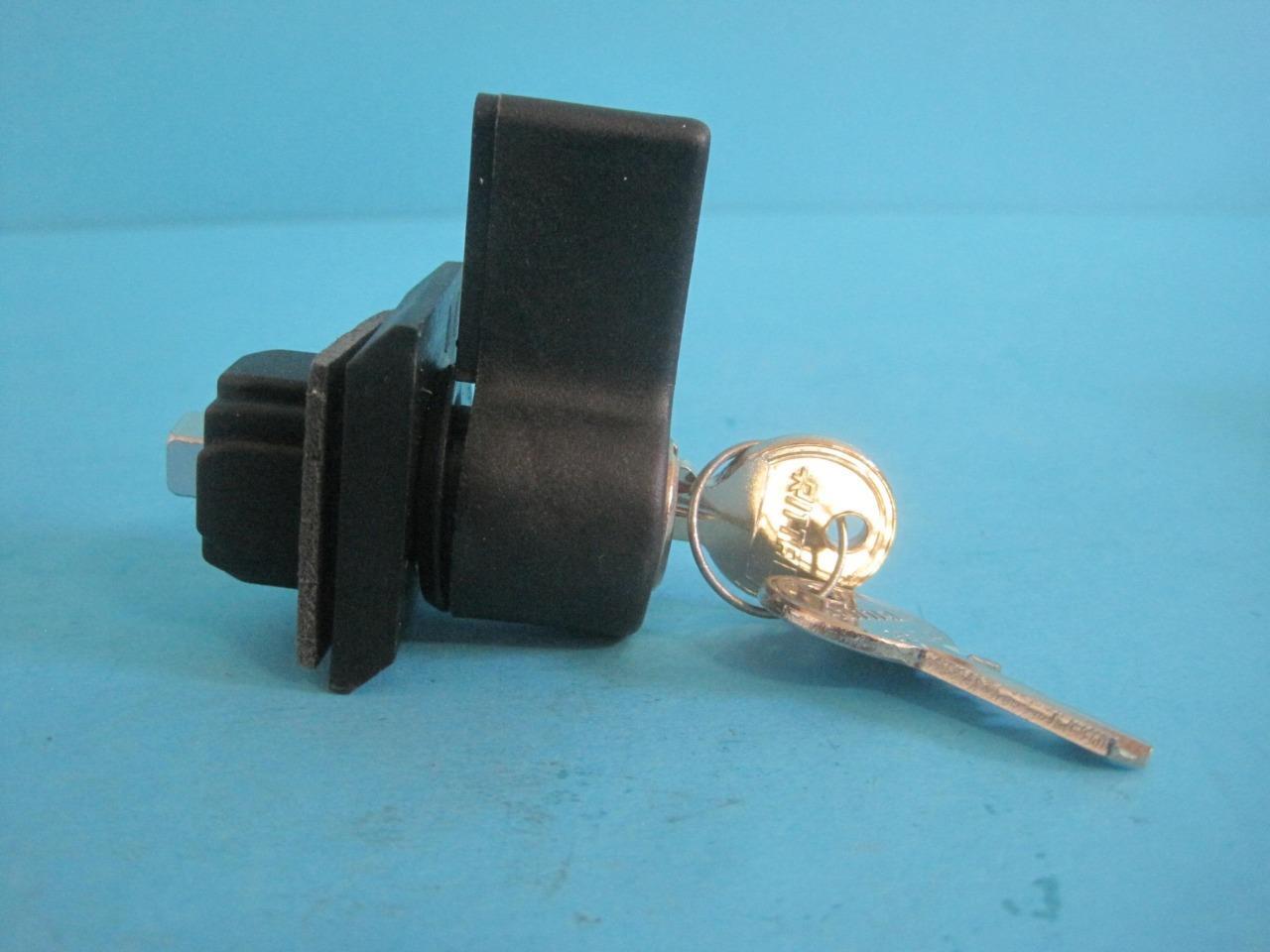 NEW RITTAL 5AAJ5 LOCKING LATCH W/ KEYS SZ 2576.000 KEYLOCKING THUMB TURN BLACK