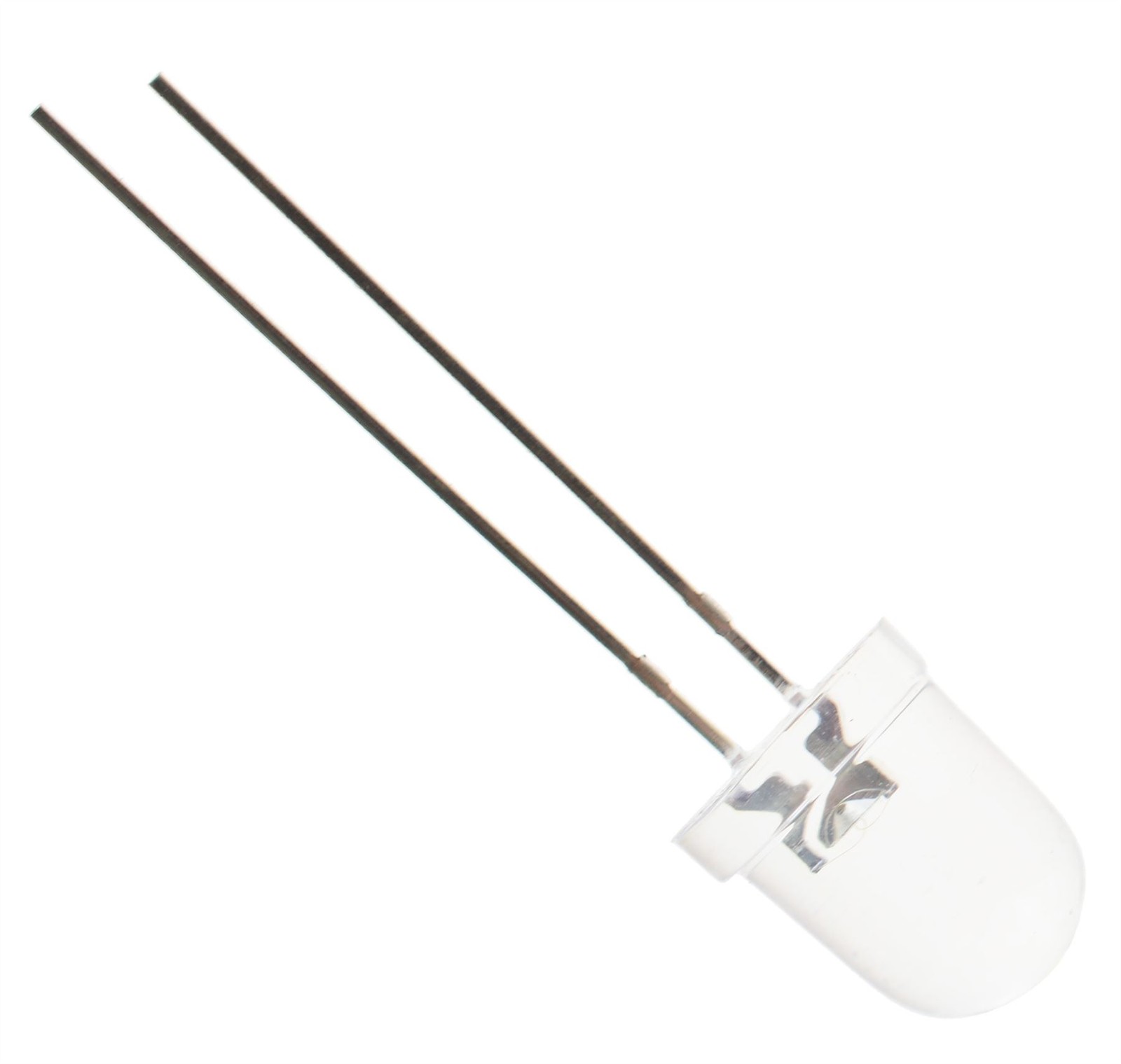 100 x Red 8mm LED Water Clear 5000mcd 30°
