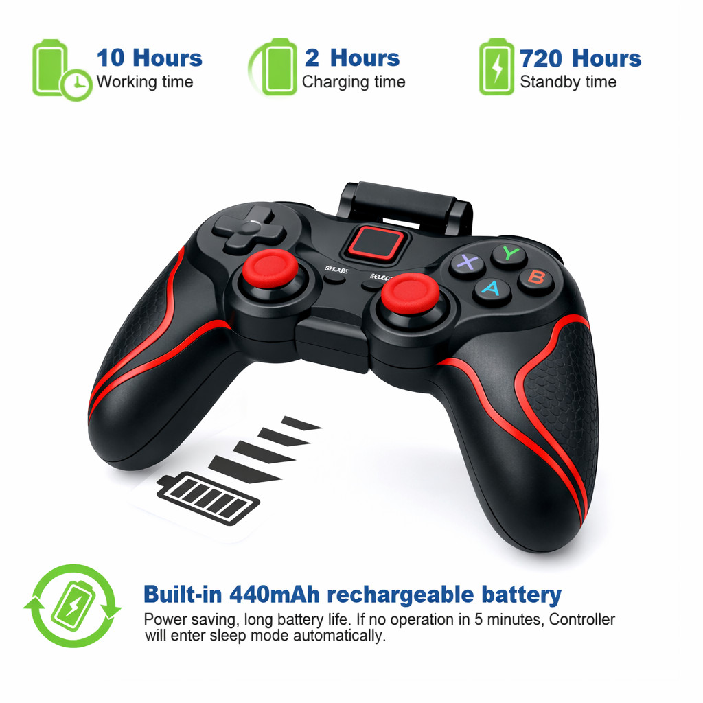 Wireless Bluetooth Game Controller Gamepad For Android iPhone Tablet PC Phone