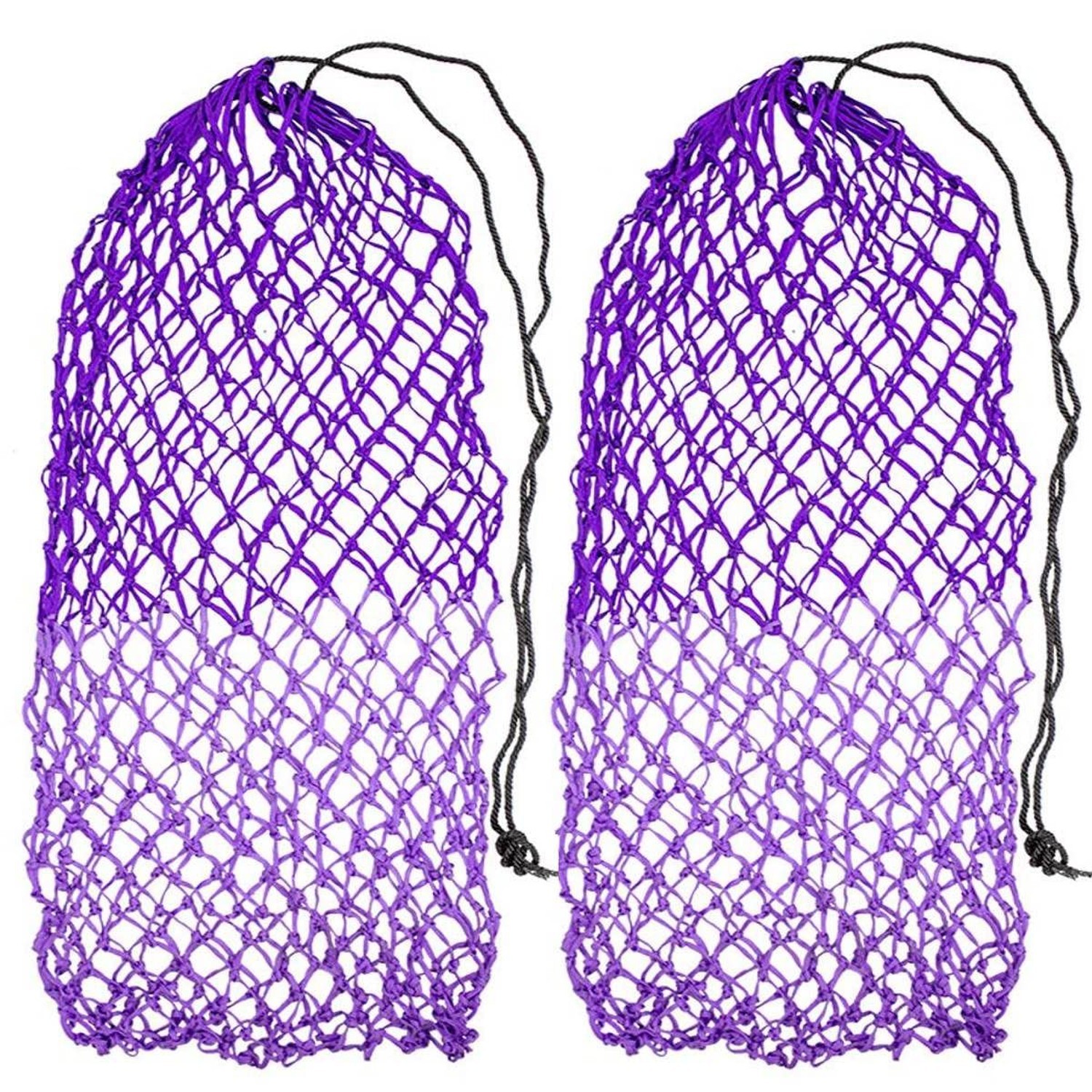 Set of 2 56" Soft Mesh Hay Nets with 2" Holes, Fits 8-10 Flakes of Hay (56", ...