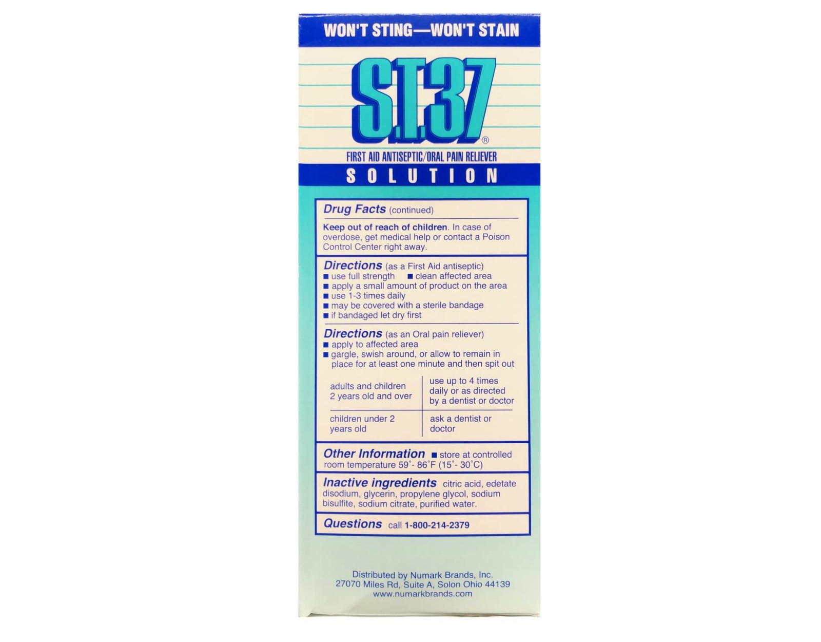 ST 37 ANTISEPTIC SOLUTION 8 OZ 8 Fl Oz (Pack of 1)