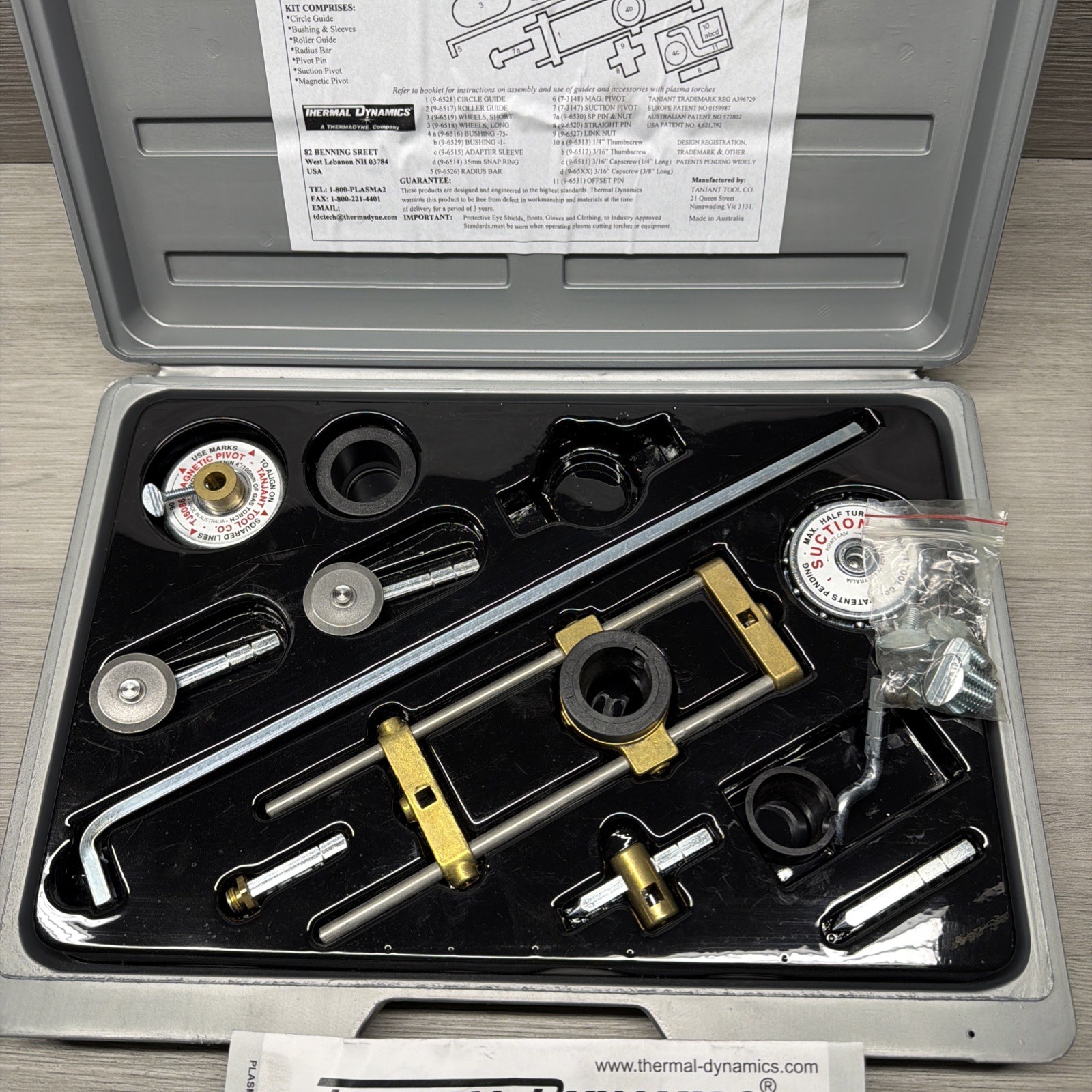 Thermal Dynamics 7-8910 SureLok Hand Cutting Guide Kit For Plasma Cutter, READ