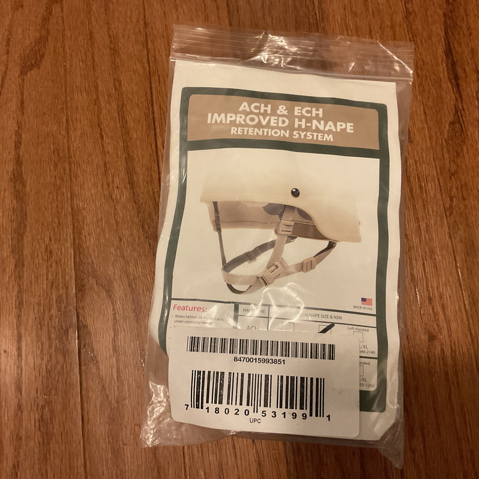 New ACH and ECH Improved H- Nape Retention system chinstrap Military Helmet