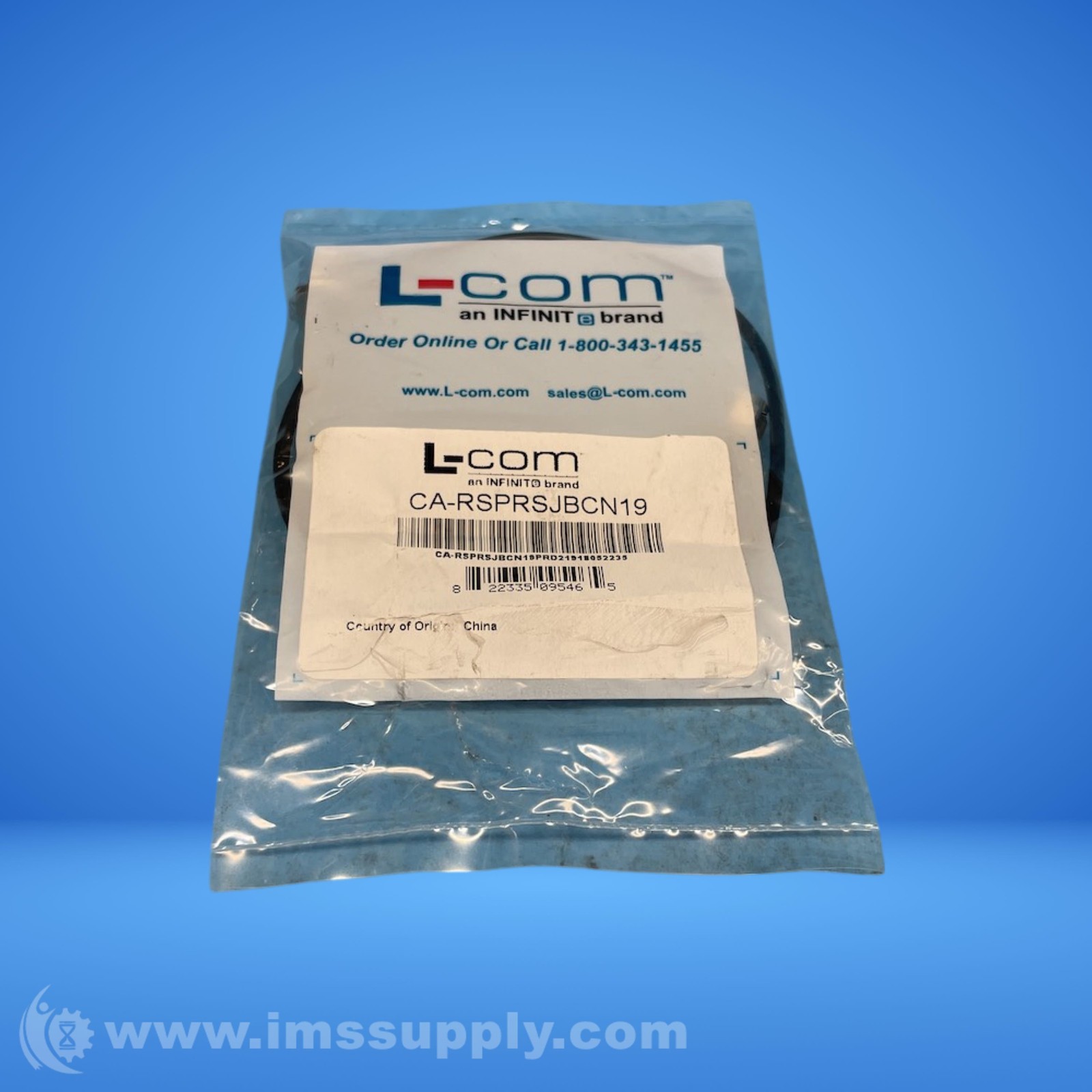 L-Com CA-RSPRSJBCN19 Coaxial Cable FNOB