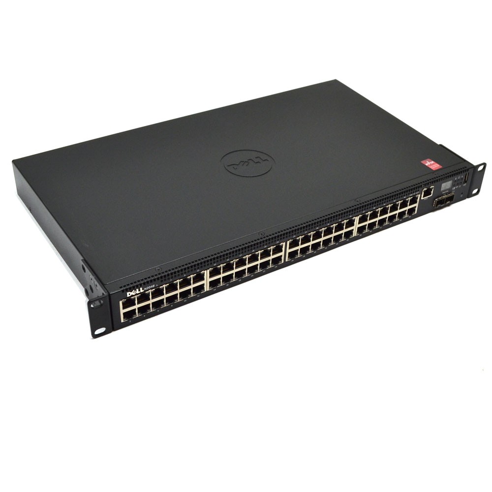 Dell N2048 48-Port 1GbE Network Switch Gigabit Ethernet 2x 10GbE SFP+ Rack Mount