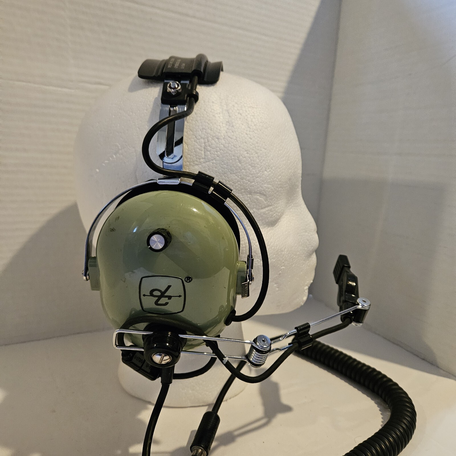 David Clark H10-76 Green Military Aviation Head-Set 5965-01-390-9240